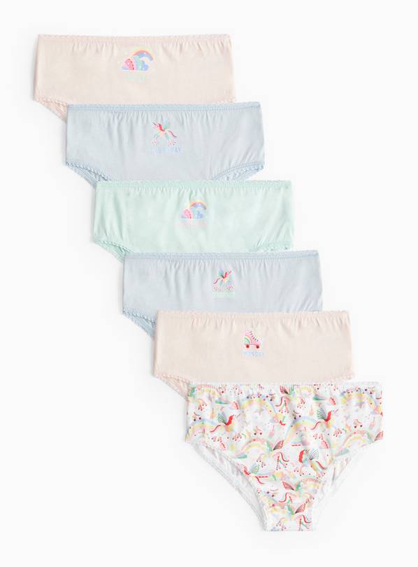 Days Of The Week Unicorn Print Briefs 10 Pack 3-4 years